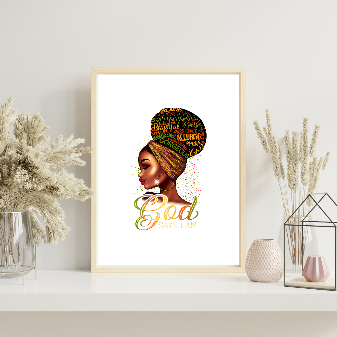 Tableau d'estime de soi pour célébrer la beauté et la splendeur de toute femme - Dans la collection "Tableaux de motivation"