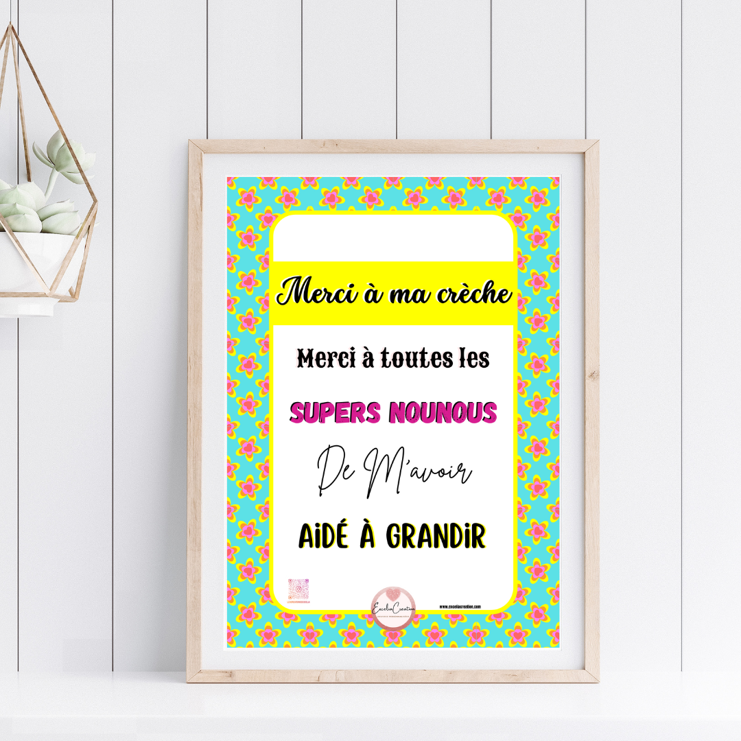 Merci à ma crèche et toutes les supers nounous pour m'avoir aidé à grandir - Collections Les Supers Parents