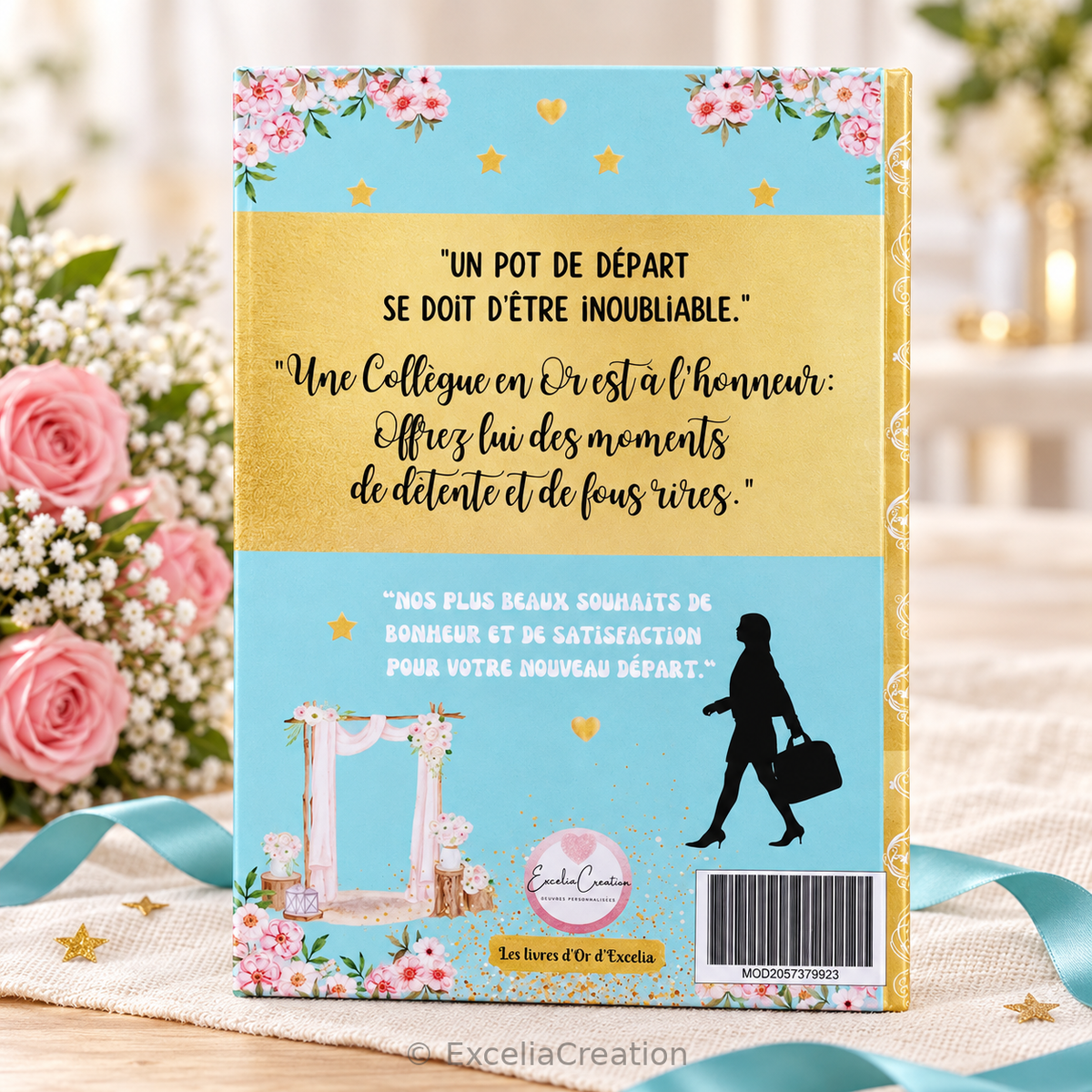 Quatrième de couverture du livre d’or d’une collègue trop géniale