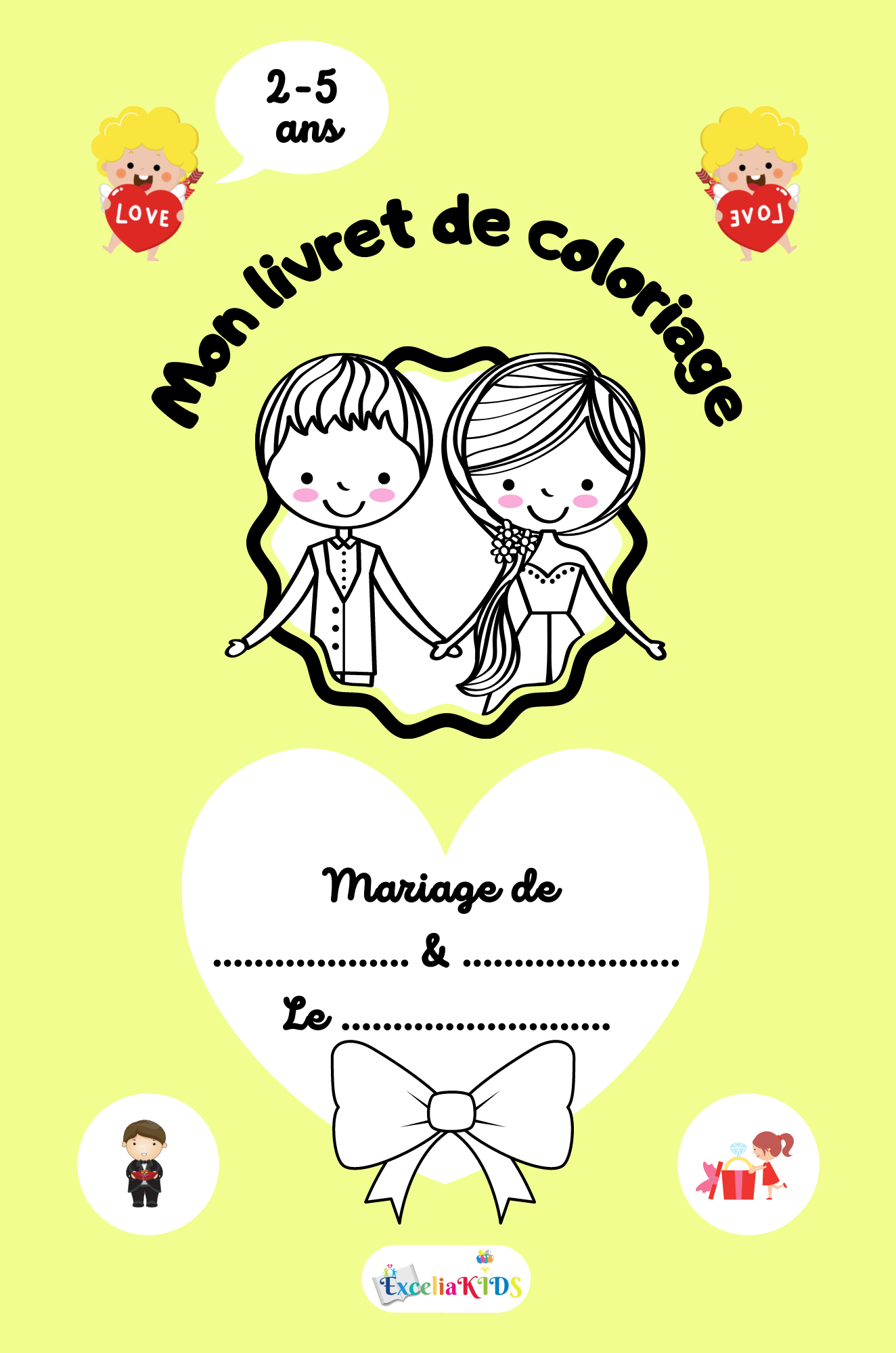 Livre De Coloriage De Mariage Pour Les Enfants Invites Livret Livre De Coloriage De Mariage Pour Les Enfants Invites Livret