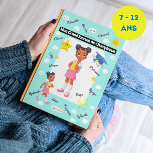 Mon Grand Journal de Championne pour la réussite et le succès d'une fille: Géniale, fière, spéciale, unique, brave, précieuse... Dès 7 ans