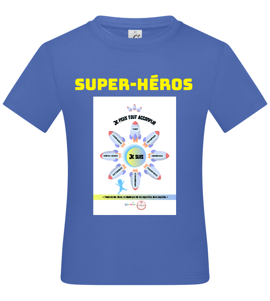 Tee-shirt de super-héros à manches courtes pour Garçon - Je peux tout accomplir