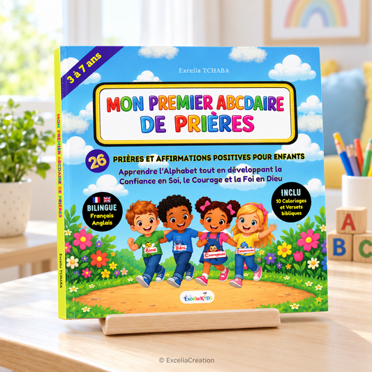 Couverture de Mon premier ABCdaire de prières – bilingue 3 à 7 ans