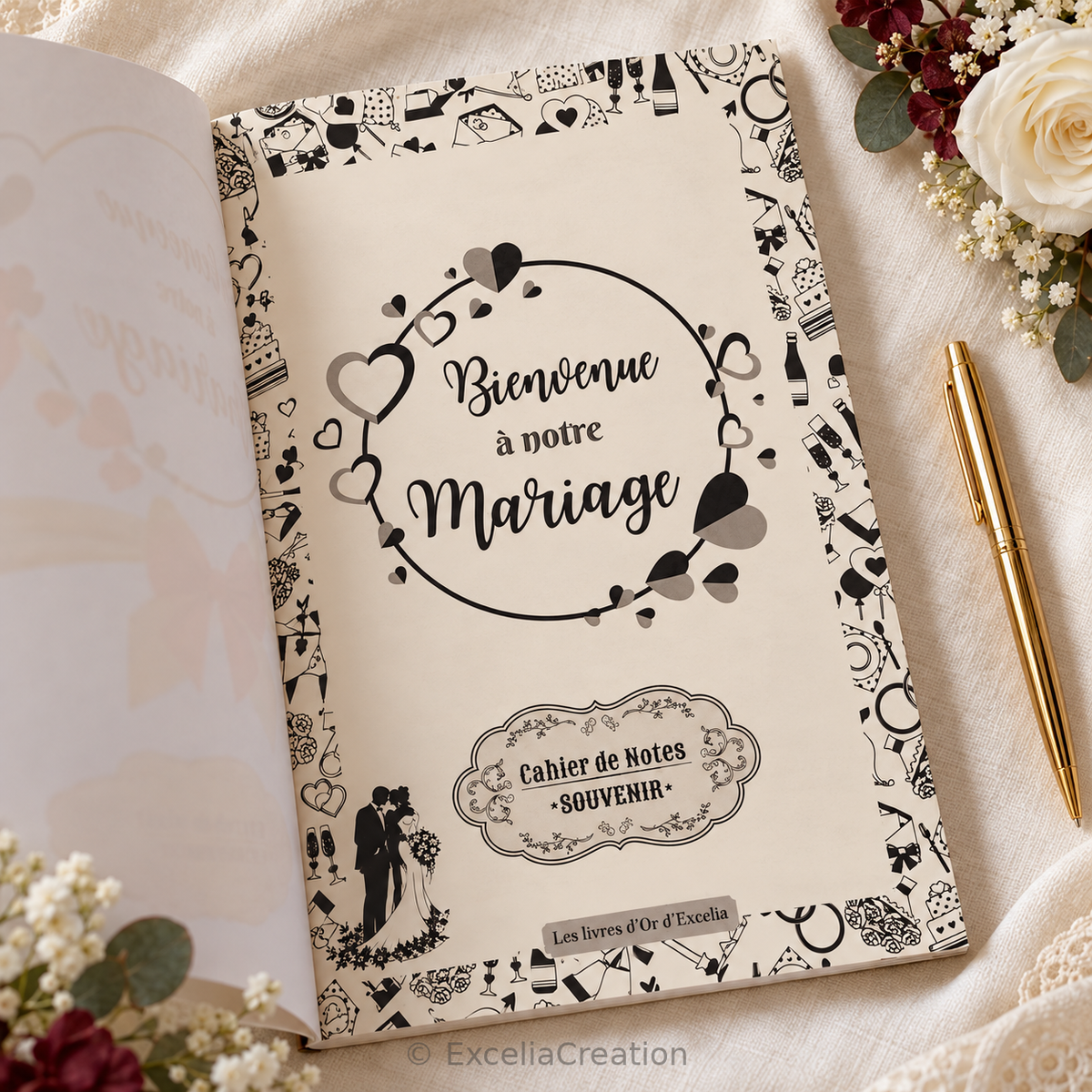Page intérieure Bienvenue à notre mariage