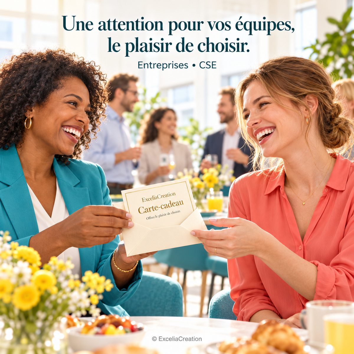Carte-cadeau ExceliaCreation pour entreprises et CSE