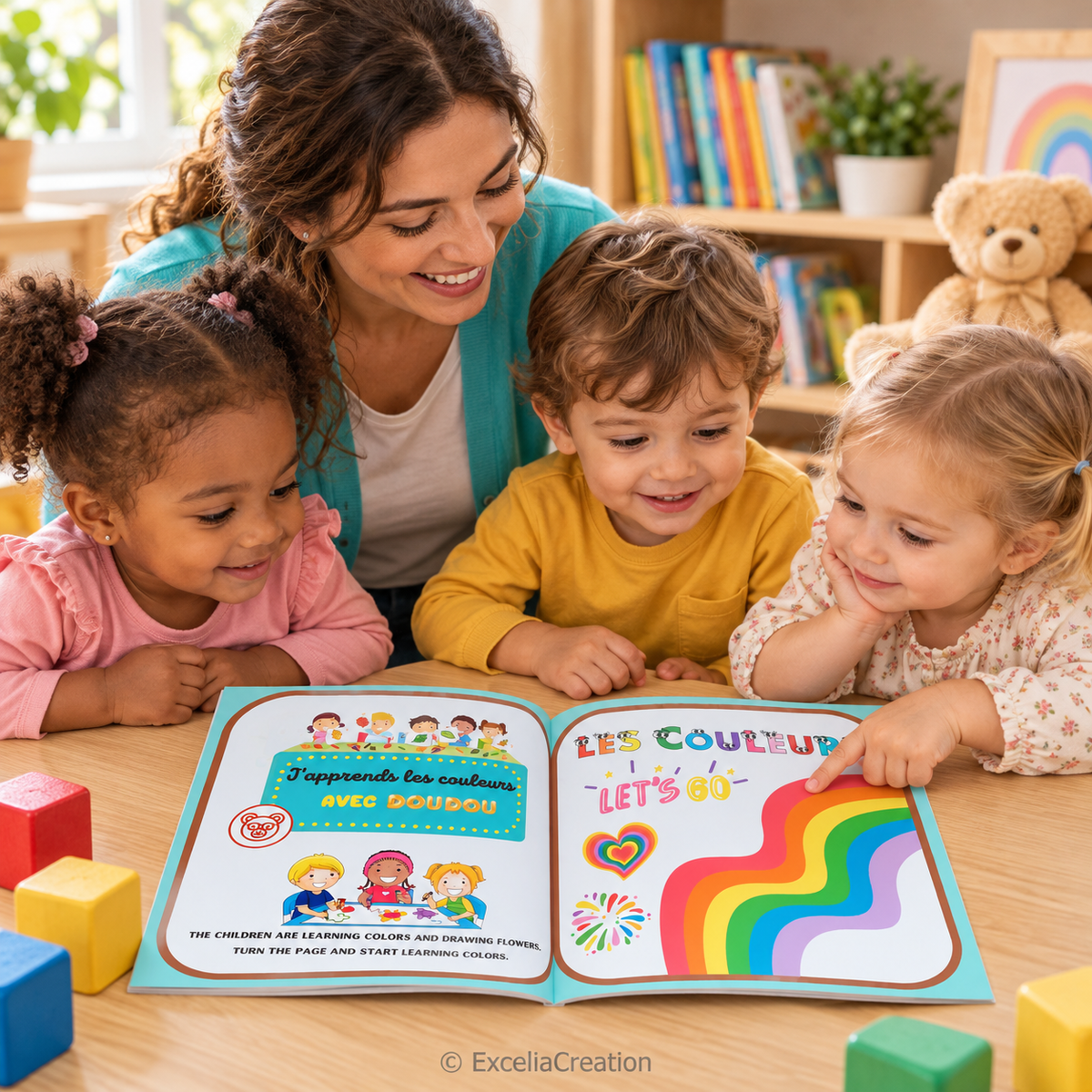 Découverte des couleurs en petit groupe