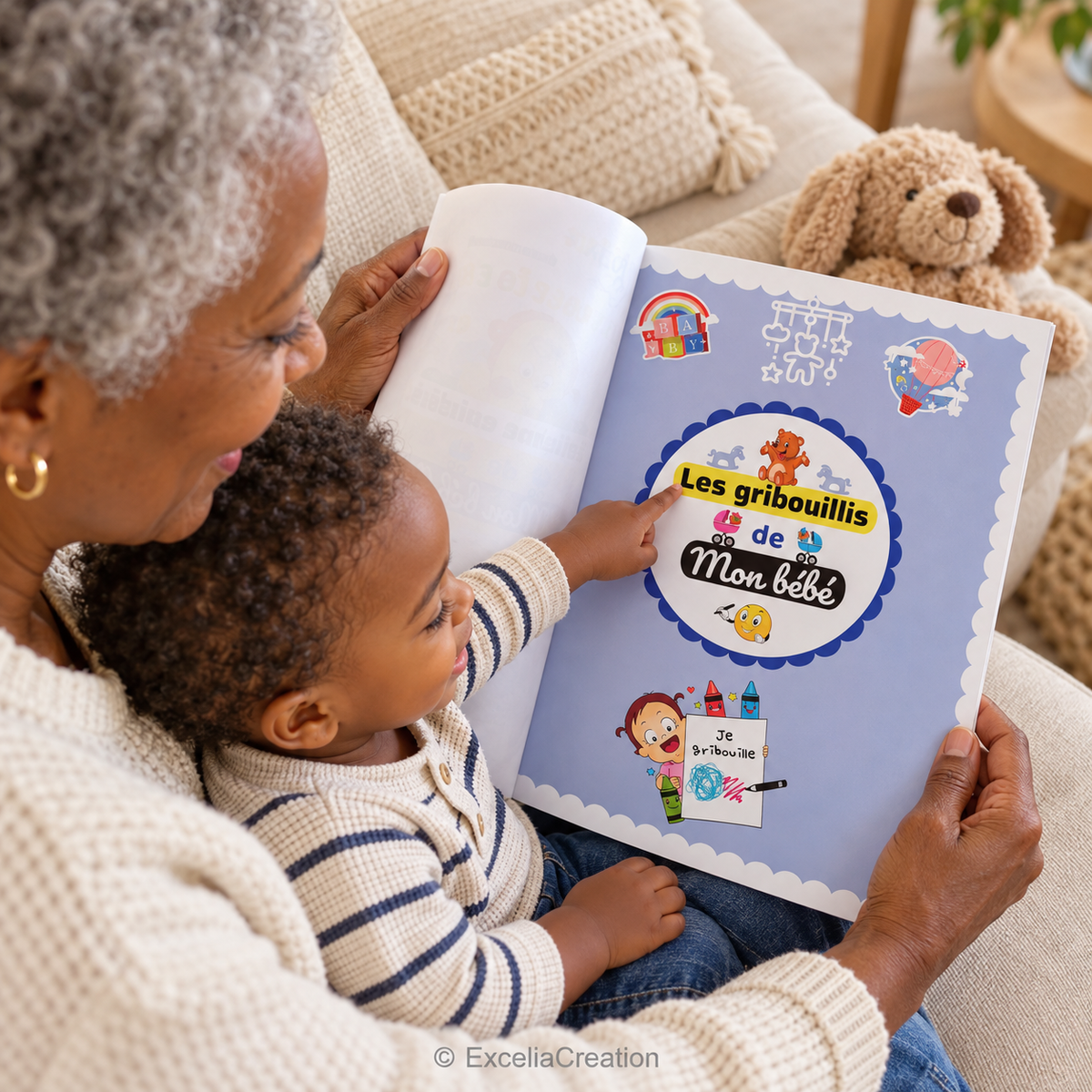 Page de titre découverte avec une grand-mère