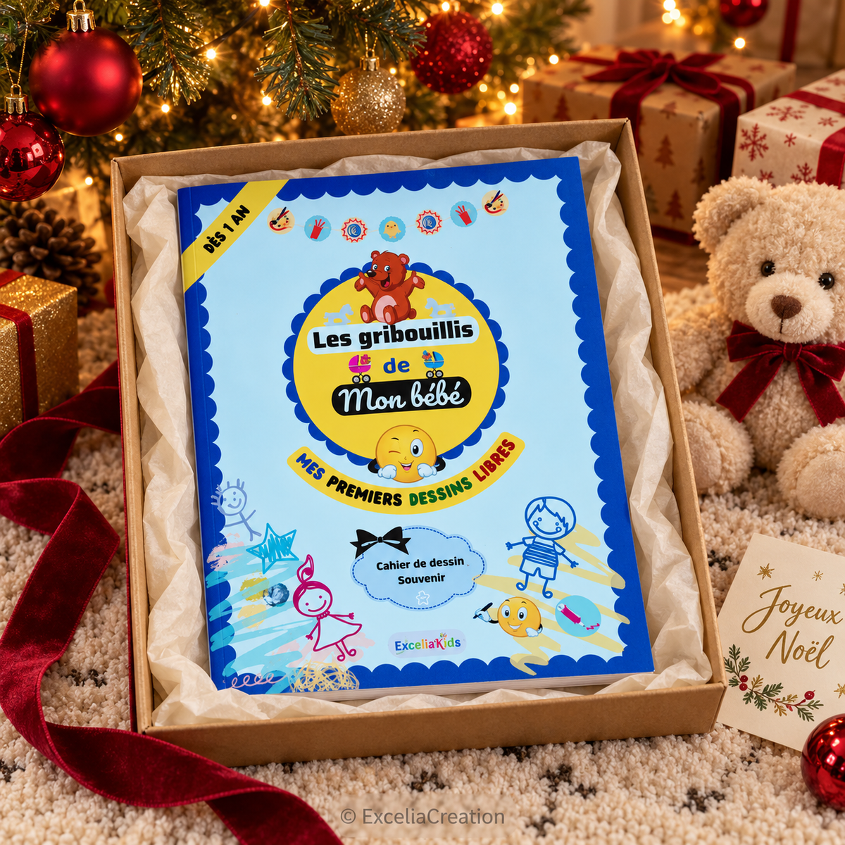 Idée cadeau de Noël, coffret et accessoires de mise en scène
