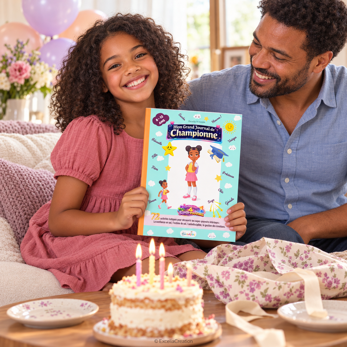 Cadeau d’anniversaire père-fille avec le Journal de Championne