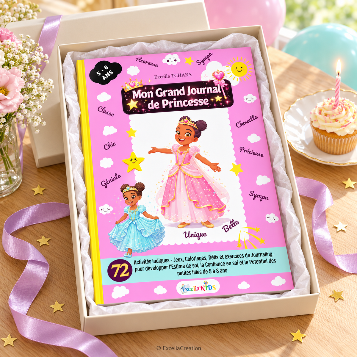 Présentation du journal dans un coffret d’anniversaire