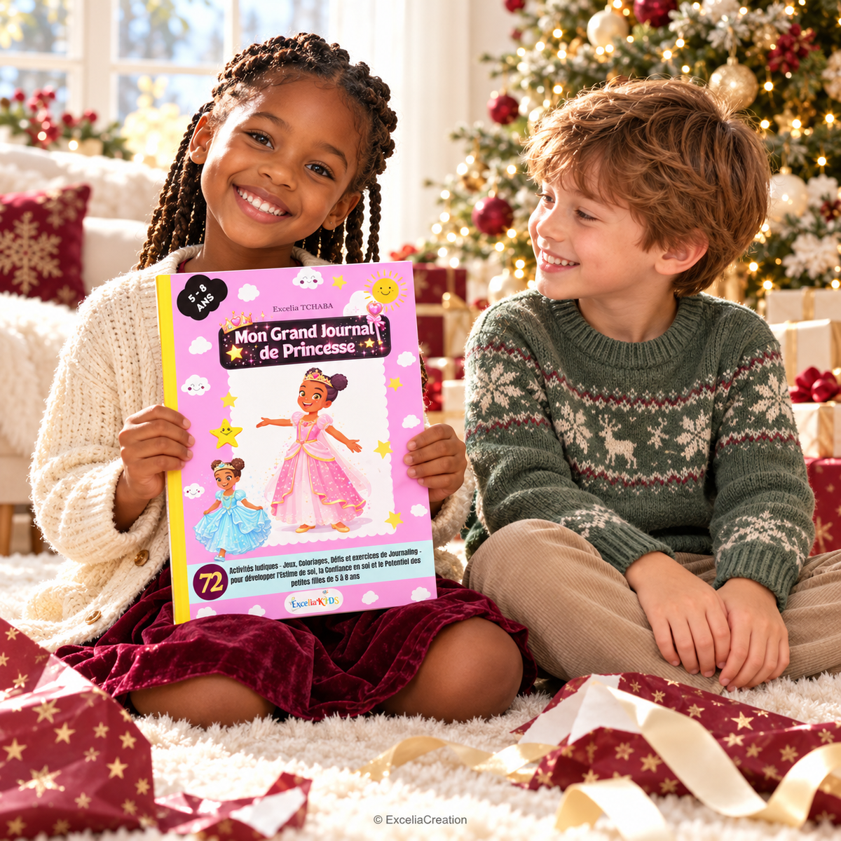 Journal de Princesse offert à Noël entre enfants