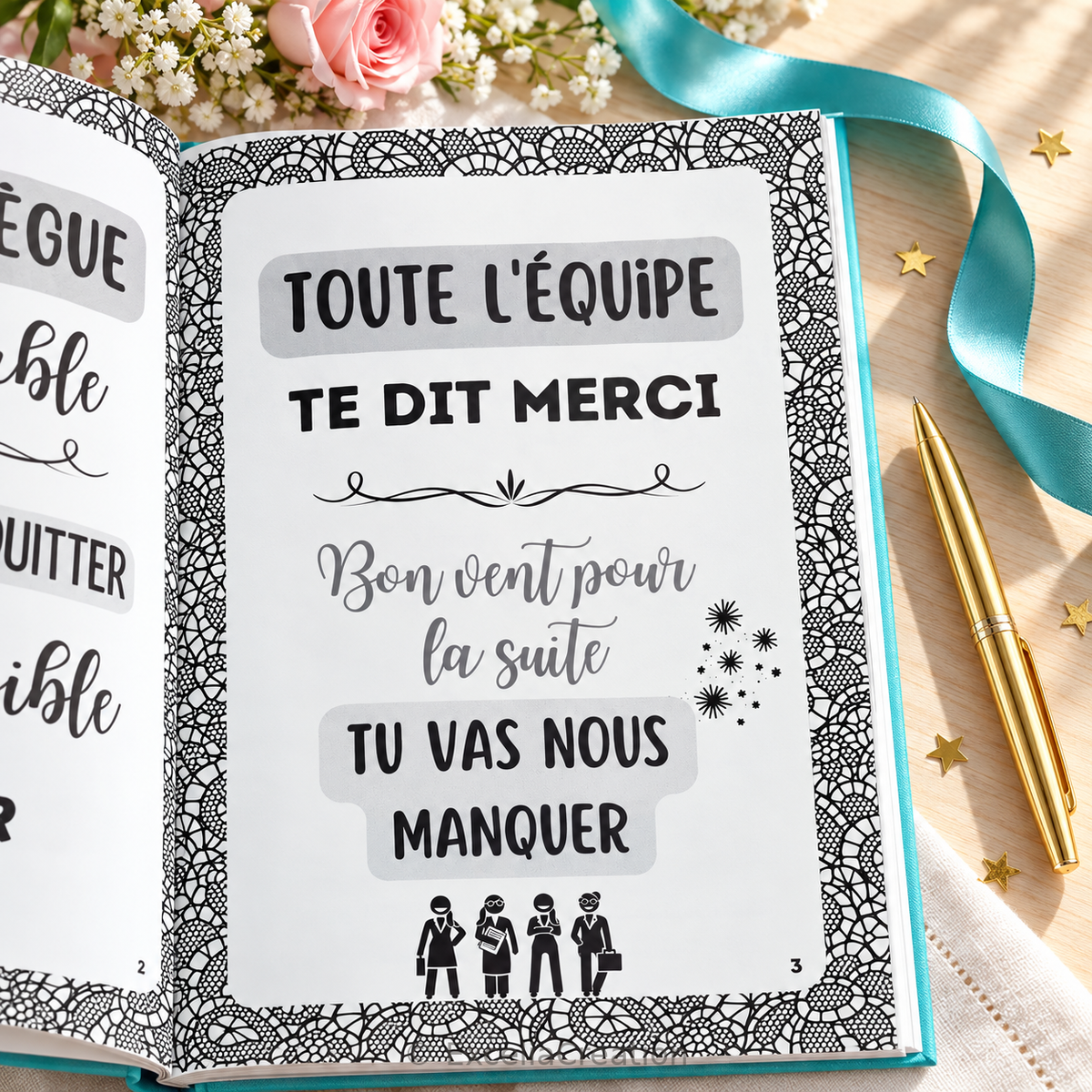 Page Toute l’équipe te dit merci