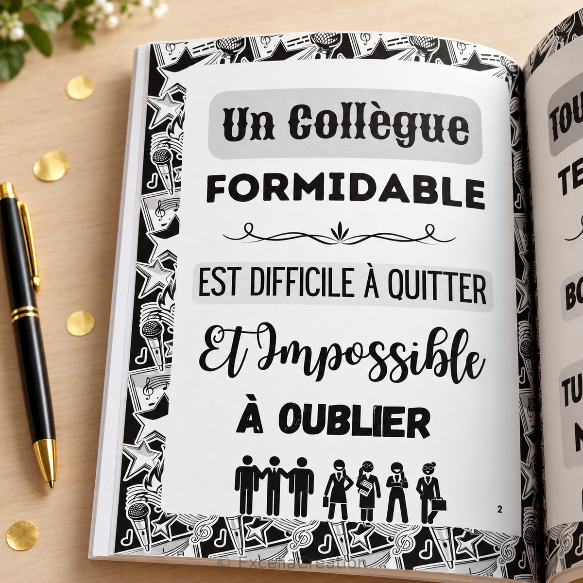 Page intérieure : un collègue formidable est difficile à quitter et impossible à oublier