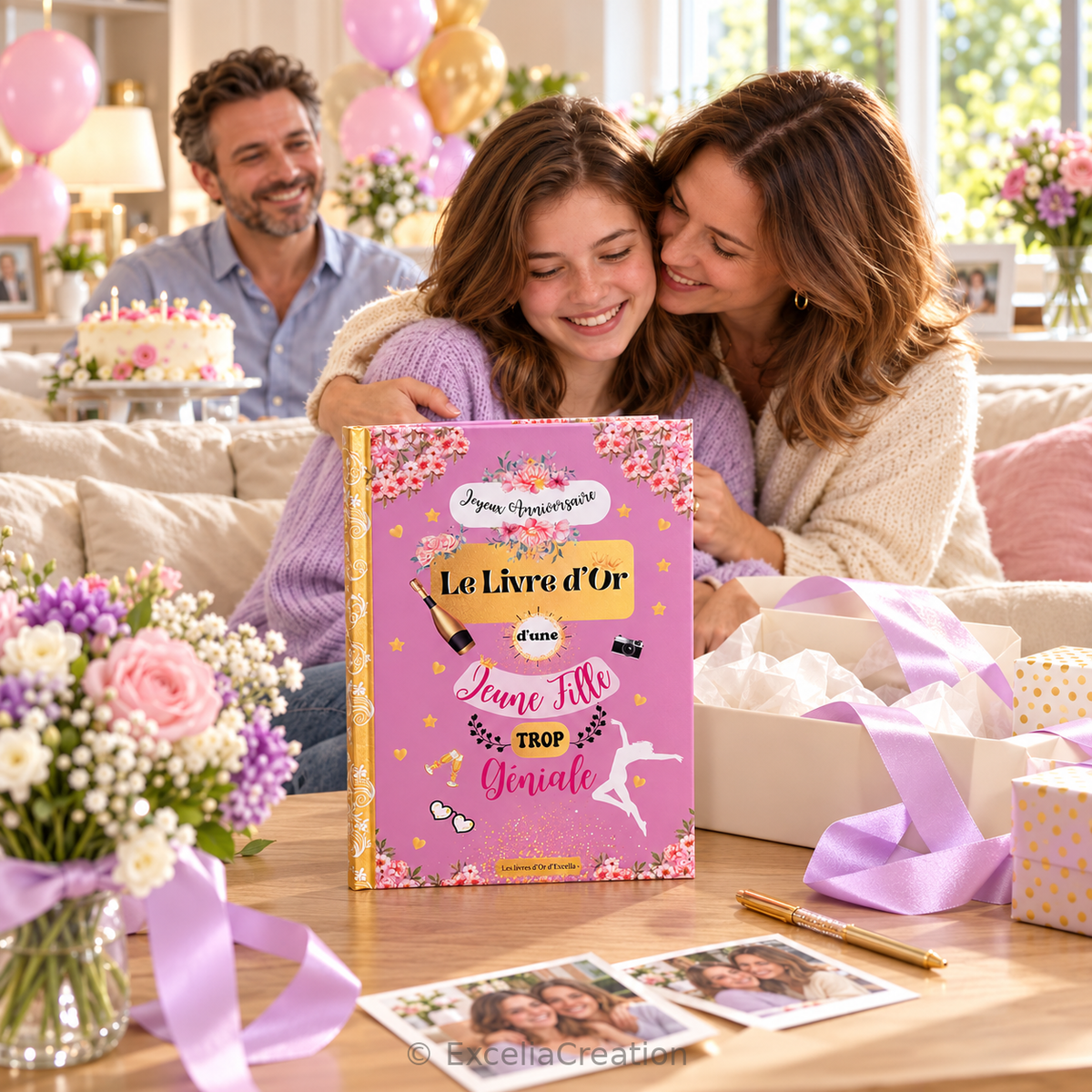 Livre d’or d’anniversaire offert en famille
